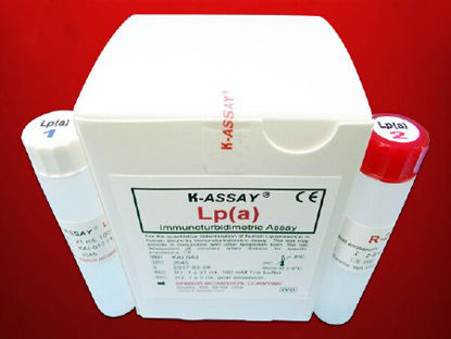 Picture of Reagent Kit K-ASSAY® Cardiac / Lipids / General Chemistry Lipoprotein (a) For Two-Reagent Automated Analyzers that use Multi-Point Calibration Method 60 Tests R1: 3 X 21 mL, R2: 1 X 9 mLKAI-017