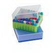 Picture of Vial Storage Box Helmer® Scientific 2 X 5-1/8 X 5-1/8 Inch White Polypropylene 81 Vial Capacity220620
