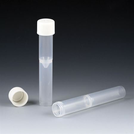 Picture of Test Tube False Bottom Plain 16 X 100 mm 5 mL Without Color Coding Without Closure Polypropylene Tube0538