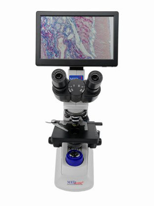 Picture of Med-Scope™ MedDI2-I1 Intermediate Compound Microscope Digital Head Finite Semi-Plan 4X / 10X / 40X / 100X External DC Auto Switching Power Supply / 110 to 240V Coaxial X / Y Mechanical Stage with Adjustable TensionMEDDI2-I1