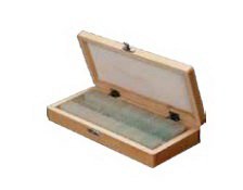 Picture of Slide Storage Box 1-1/4 X 4-3/4 X 8-3/4 Inch Wood 50 Slide CapacitySB-50-W