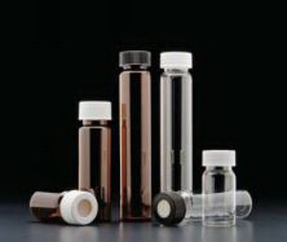 Picture of VIAL, AMBER 20ML W/WHT FLIP TOP CAP (100/PK) D/S5835-9A-088