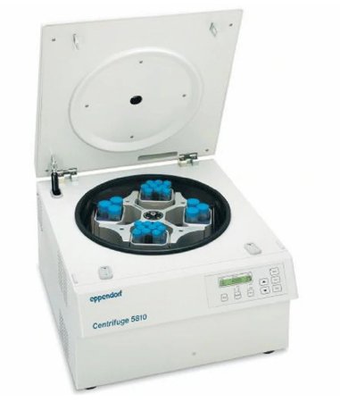 Picture of Centrifuge Package Eppendorf™ 5810 Series 2 / 4 / 6 / 48 Place Fixed Angle Rotor / Swinging Bucket Rotor / Deepwall Plate Capable Variable Speed up to 14,000 RPM / 20,913xG Max RCF054-13-325