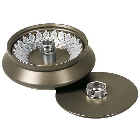 Picture of Angle Rotor 48-Place, 2-Row, With Bio-Containment Lid, 45° Angle, 14,000 rpm, 21,255 RCF1158-L