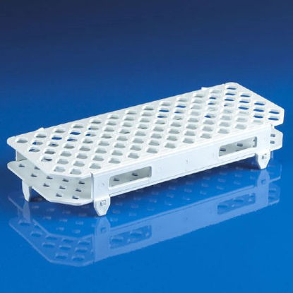 Picture of Microcentrifuge Test Tube Rack 100 Place White 263 X 109.5 X 45 mm456303