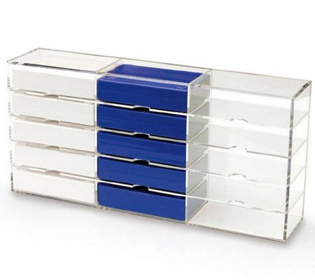 Picture of Slide Box 1.5 X 7 X 8.25 Inch, White, With 100-Slide Cork Liner4100-WH