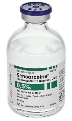 Picture of Sensorcaine® Bupivacaine HCl 0.5%, 5 mg / mL Injection Multiple Dose Vial 50 mL63323046757