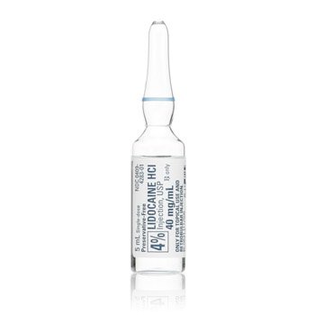 Picture of Lidocaine HCl, Preservative Free 4%, 40 mg / mL Injection Ampule 5 mL00409428301