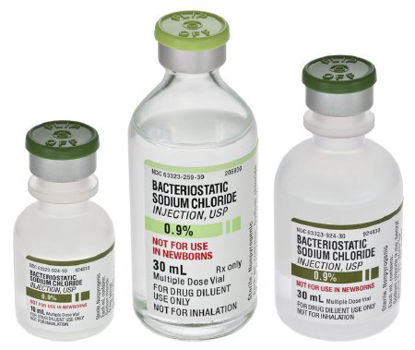 Picture of Diluent Bacteriostatic Sodium Chloride 0.9% Injection Multiple Dose Vial 30 mL63323092430