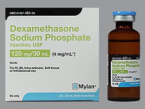 Picture of Dexamethasone Sodium Phosphate 4 mg / mL Injection Multiple Dose Vial 30 mL67457042130