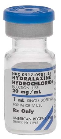 Picture of Hydralazine HCl 20 mg / mL Injection Single Dose Vial 1 mL00517090125