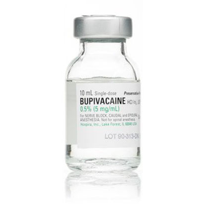 Picture of Bupivacaine HCl, Preservative Free 0.5%, 5 mg / mL Injection Single Dose Vial 10 mL00409116201