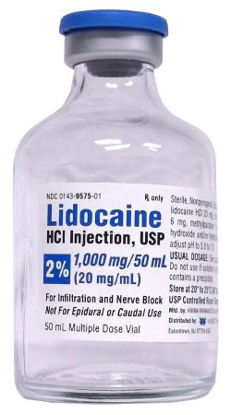 Picture of Lidocaine HCl 2%, 20 mg / mL Injection Multiple Dose Vial 50 mL00143957510