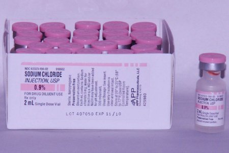 Picture of Diluent Sodium Chloride, Preservative Free 0.9% Solution Single Dose Vial 2 mL63323018602