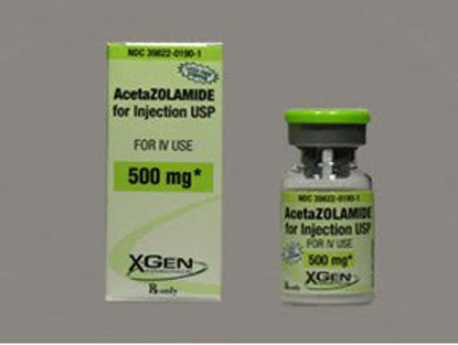 Picture of AcetaZOLAMIDE Sterile Powder Single Dose Vial 500 mg39822019001