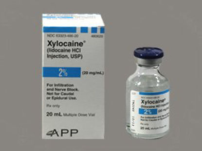 Picture of Xylocaine® Lidocaine HCl 2%, 20 mg / mL Injection Multiple Dose Vial 20 mL63323048627