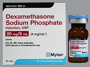 Picture of Dexamethasone Sodium Phosphate 4 mg / mL Injection Multiple Dose Vial 5 mL67457042254