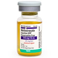 Picture of Methotrexate Sodium, Preservative Free 25 mg / mL Injection Single Dose Vial 10 mL00703367501