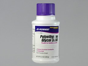 Picture of Polyethylene Glycol 3350 (PEG 3350) 17 Gram / Dose Powder for Solution Bottle 8.3 oz.45802086802
