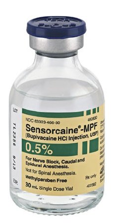 Picture of Sensorcaine® - MPF Bupivacaine HCl, Preservative Free 0.5%, 5 mg / mL Injection Single Dose Vial 30 mL63323046637