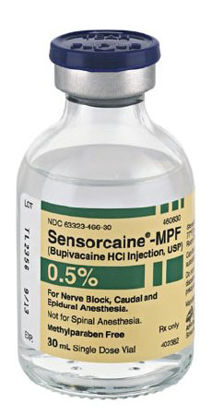 Picture of Sensorcaine® - MPF Bupivacaine HCl, Preservative Free 0.5%, 5 mg / mL Injection Single Dose Vial 30 mL63323046637