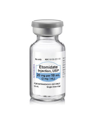 Picture of Etomidate 2 mg / mL Injection Single Dose Vial 10 mL55150022110