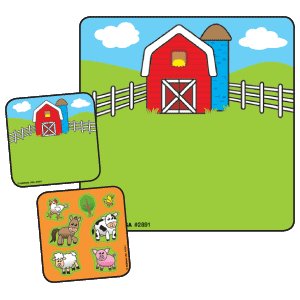 Picture of Make-A-Sticker™ 90 per Unit Barnyard Make - A - Sticker , Assorted Sticker2891