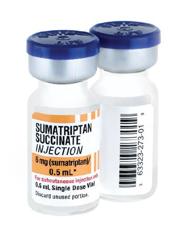 Picture of Sumatriptan Succinate 6 mg / 0.5 mL Injection Single Dose Vial 0.5 mL63323027301
