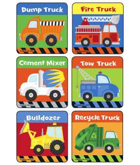 Picture of 90 per Unit Toy Trucks Sticker2872P