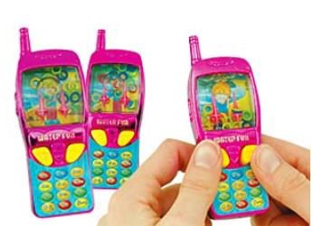 Picture of Kids Love Stickers® 12 per Unit Cell Phone Water Game Toy Chest 4 Inch5383