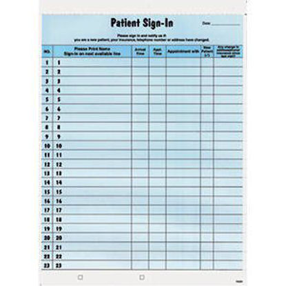 Picture of Healthcare Forms Patient Sign-in Forms 8-1/2 X 11 Inch14531
