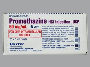 Picture of Promethazine HCl 50 mg / mL Injection Vial 1 mL00641092925