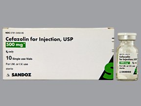 Picture of Cefazolin Sodium 500 mg / 10 mL Injection Vial 10 mL00781345095