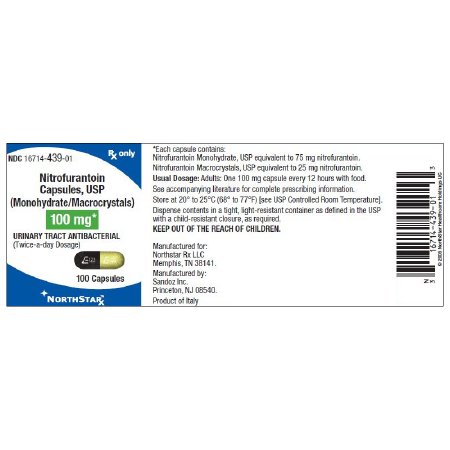 Picture of Nitrofurantoin Monohydrate Macrocrystals 100 mg Capsule Bottle 100 Capsules16714043901