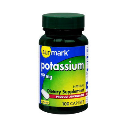 Picture of Dietary Supplement sunmark® Potassium Gluconate 99 mg Strength Tablet 100 per Bottle01093989744