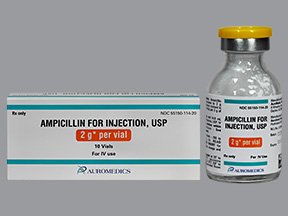 Picture of Ampicillin Sodium 2 Gram Injection Vial 10 Vials55150011420