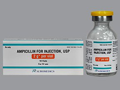 Picture of Ampicillin Sodium 2 Gram Injection Vial 10 Vials55150011420