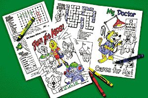 Picture of Kids Love Stickers® 100 per Unit Medical Coloring Sheet Coloring Book 8.5 X 11 Inch4010