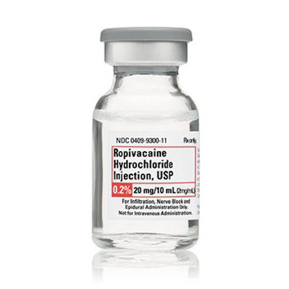 Picture of Ropivacaine HCl, Preservative Free 0.2%, 2 mg / mL Injection Single Dose Vial 10 mL00409930010