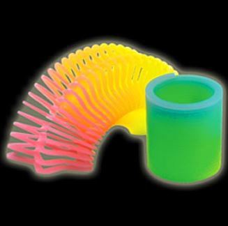 Picture of Kids Love Stickers® 24 Per Unit Glow Rainbow Spring Toy Toy Chest 1.25 Inch5266