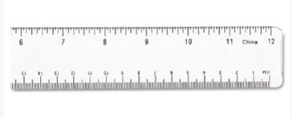 Picture of Ruler Universal® Plastic 6 Inch500024-323