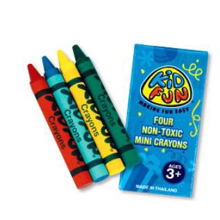 Picture of Kid Fun® 4 per Unit Non-Toxic Crayons 2.5 Inch5018