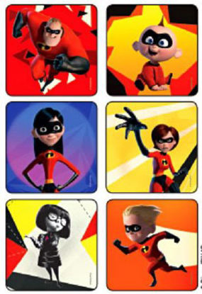 Picture of Kids Love Stickers® 75 per Unit The Incredibles Sticker1714