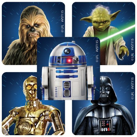 Picture of ValueStickers™ 250 per Unit Star Wars Classic Sticker 1.625 InchVST115R