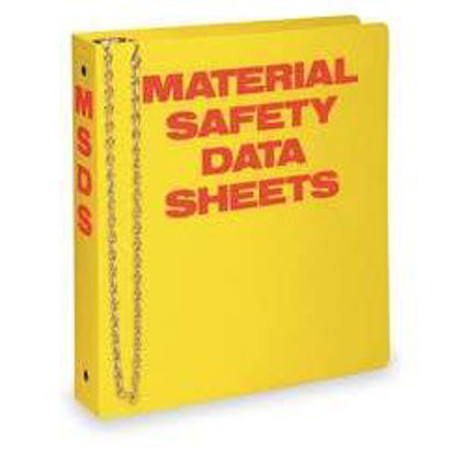 Picture of SDS Binder Brady Red / Yellow 36 Sheets Side Opening5U605