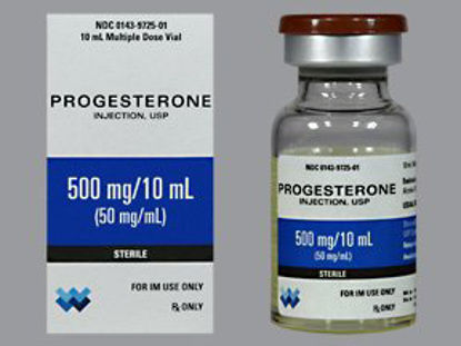 Picture of Progesterone 50 mg / mL Injection Multiple Dose Vial 10 mL00143972501