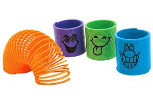 Picture of Kids Love Stickers® 50 per Unit Spring Coil Happy Face Assorted Toy Chest 1.5 Inch5699