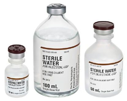 Picture of Diluent Sterile Water for Injection, Preservative Free Injection Single Dose Vial 50 mL63323018550