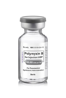 Picture of Polymyxin B Sulfate, Preservative Free 500,000 Unit Injection Single Dose Vial 10 Vials55150023410