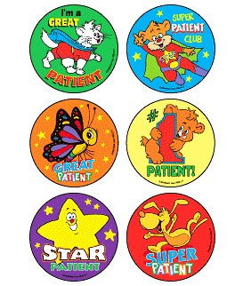Picture of Kids Love Stickers® 90 per Unit Super Patient Assorted Medical StickerM2117P